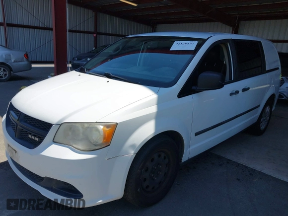 2014 Ram Cargo Van Tradesman with VIN 2C4JRGAG8ER389868, listed as a IAAI auction lot 42126547 with 208,859 mi miles. Bid and sale history available at carsss.com. Image 2.