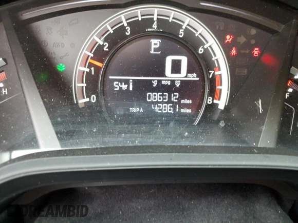 2018 Honda CR-V LX with VIN 2HKRW5H36JH410503, listed as a Copart auction lot 51792835 with 86,312 mi miles and Salvage Title. Bid and sale history available at carsss.com. Image 9.