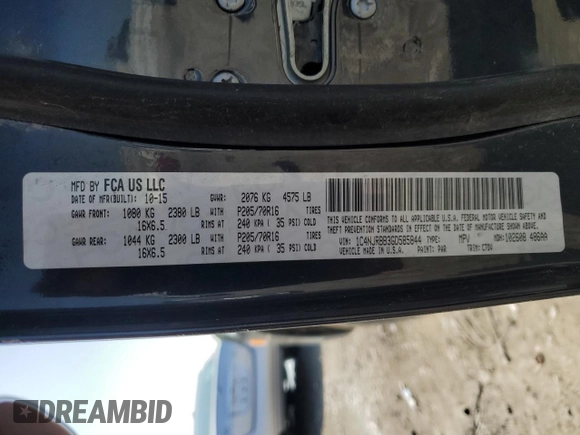 2016 Jeep Patriot Sport z VIN 1C4NJRBB3GD585844, wystawiony jako Copart lot #54298325 z przebiegiem 148 491 mil mil oraz Szkoda całkowita • Salvage title. Historia ofert i sprzedaży dostępna na DreamBid. Obrazek 12.