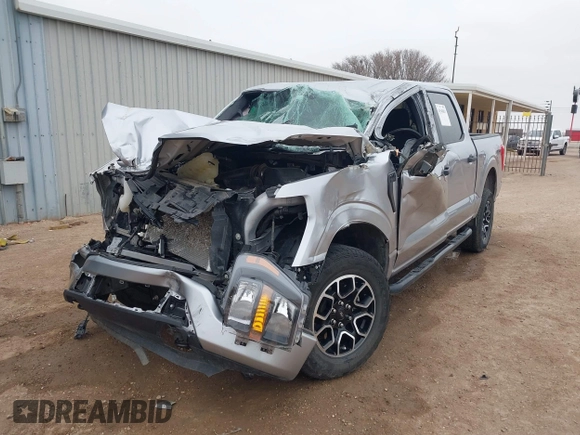 2023 Ford F-150 XL with VIN 1FTFW1E58PFB69225, listed as a IAAI auction lot 41546811 with 1 mi miles. Bid and sale history available at carsss.com. Image 6.