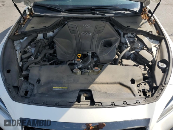 2020 Infiniti Q50 Luxe with VIN JN1EV7ARXLM254294, listed as a Copart auction lot 61596615 with 54,096 mi miles and Salvage title. Bid and sale history available at DreamBid. Image 11.