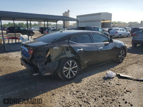 2017 Nissan Maxima S with VIN 1N4AA6AP3HC383500, listed as a Copart auction lot 58393525 with 144,812 mi miles and Salvage title. Bid and sale history available at DreamBid. Image 3.