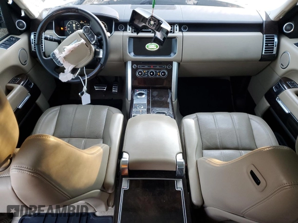 2017 Land Rover Range Rover with VIN SALGS5FE7HA328474, listed as a Copart auction lot 45054175 with 56,600 mi miles and Salvage title. Bid and sale history available at DreamBid. Image 8.