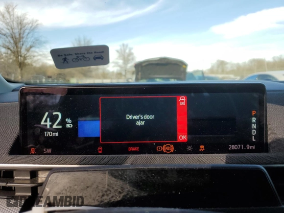 2021 Ford Mustang Mach-E California Route 1 with VIN 3FMTK2R75MMA42035, listed as a Copart auction lot 46399675 with 28,071 mi miles and Salvage Title. Bid and sale history available at DreamBid. Image 9.