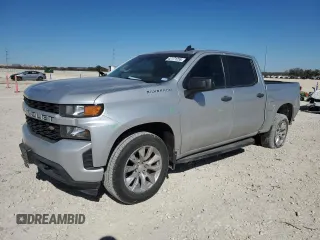 2020 Chevrolet Silverado 1500 Custom with VIN 3GCPWBEHXLG212637, listed as a Copart auction lot 42171255 with 105,055 mi miles and Salvage Title. Bid and sale history available at carsss.com. Image 1.