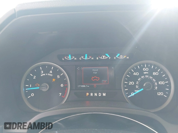 2017 Ford F-150 XL with VIN 1FTEW1EG8HKE07032, listed as a IAAI auction lot 41581560 with 71,688 mi miles. Bid and sale history available at carsss.com. Image 7.