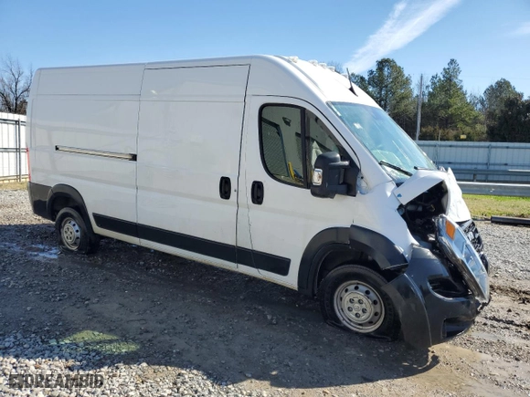 2023 Ram ProMaster Cargo Van with VIN 3C6LRVDG0PE596274, listed as a Copart auction lot 47489025 with 37,503 mi miles and Clean Title. Bid and sale history available at carsss.com. Image 4.