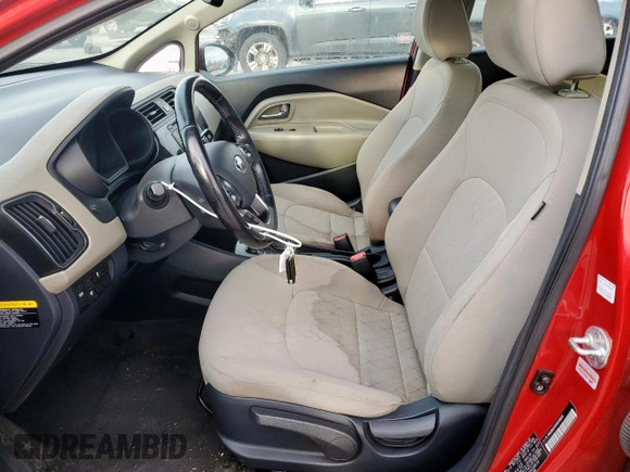 2017 Kia Rio EX with VIN KNADN4A30H6058618, listed as a Copart auction lot 49599575 with 97,654 mi miles and Salvage Title. Bid and sale history available at carsss.com. Image 7.