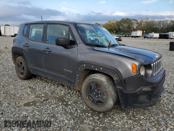 2018 Jeep Renegade Sport with VIN ZACCJAAB4JPG68377, listed as a Copart auction lot 78900044 with 141,457 mi miles and Salvage Title. Bid and sale history available at DreamBid. Image 4.