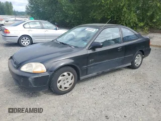 1996 Honda Civic EX with VIN 1HGEJ8140TL076647, listed as a Copart auction lot 58589195 with 142,271 mi miles and Salvage title. Bid and sale history available at DreamBid. Image 1.