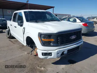 2024 Ford F-150 STX with VIN 1FTEW2K58RKE94988, listed as a IAAI auction lot 41242838 with 4,479 mi miles and . Bid and sale history available at carsss.com. Image 1.