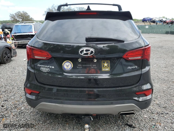 2018 Hyundai Santa Fe Sport 2.4L with VIN 5NMZU3LBXJH076224, listed as a Copart auction lot 49730755 with 81,614 mi miles and Salvage Title. Bid and sale history available at carsss.com. Image 6.