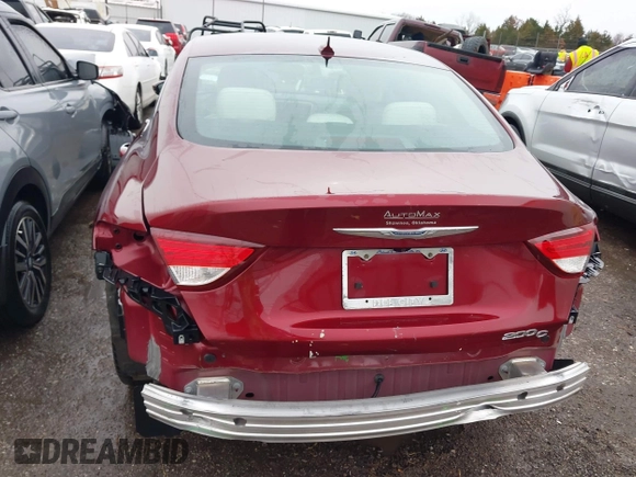 2015 Chrysler 200 C with VIN 1C3CCCCG1FN549009, listed as a IAAI auction lot 41702587 with 61,733 mi miles and . Bid and sale history available at carsss.com. Image 17.
