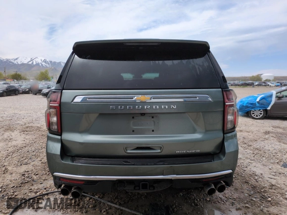 2023 Chevrolet Suburban Premier with VIN 1GNSKFKD3PR338270, listed as a Copart auction lot 54224795 with 44,769 mi miles and Non Repairable. Bid and sale history available at DreamBid. Image 6.