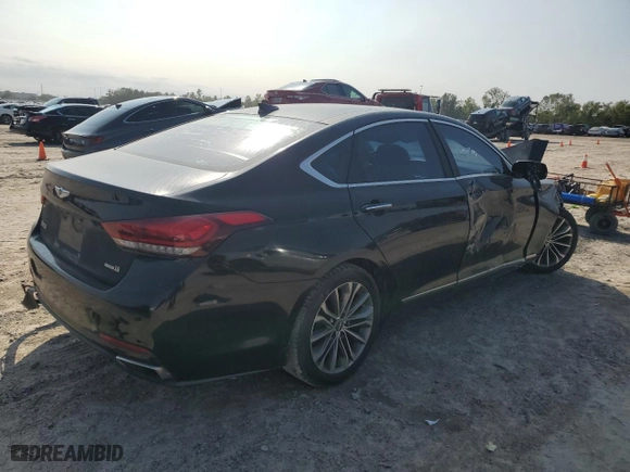 2015 Hyundai Genesis 3.8L with VIN KMHGN4JE8FU033777, listed as a Copart auction lot 79618654 with 0 mi miles and Salvage Title. Bid and sale history available at carsss.com. Image 3.