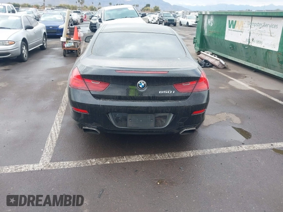 2012 BMW 6 Series 650i with VIN WBALX3C57CDV77359, listed as a IAAI auction lot 41443966 with 64,500 mi miles. Bid and sale history available at carsss.com. Image 16.