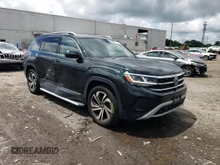 2021 Volkswagen Atlas SEL Premium with VIN 1V2TR2CA8MC516807, listed as a Copart auction lot 56819505 with 65,111 mi miles and Salvage title. Bid and sale history available at DreamBid. Image 14.