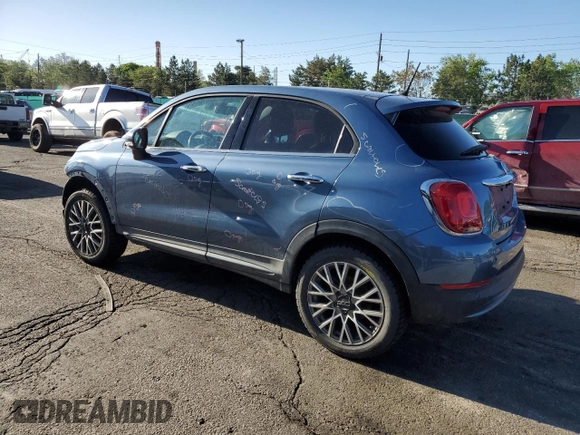 2017 FIAT 500X Lounge with VIN ZFBCFYDB0HP601372, listed as a Copart auction lot 56593345 with 44,962 mi miles and Salvage title. Bid and sale history available at DreamBid. Image 2.