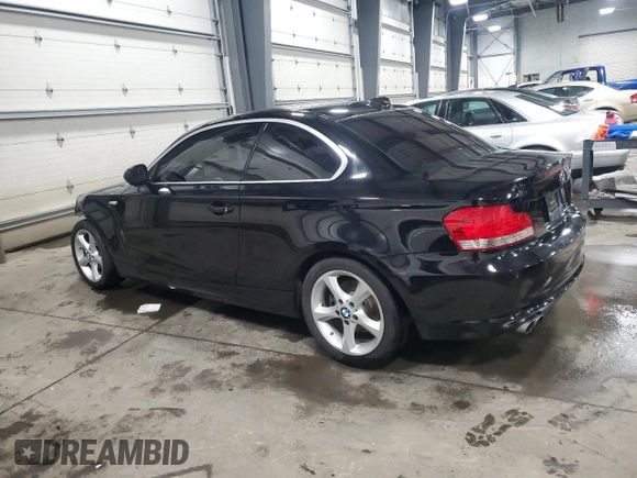 2011 BMW 1 Series 128i with VIN WBAUP9C58BVL90406, listed as a Copart auction lot 88237875 with 102,661 mi miles and Salvage title. Bid and sale history available at DreamBid. Image 2.