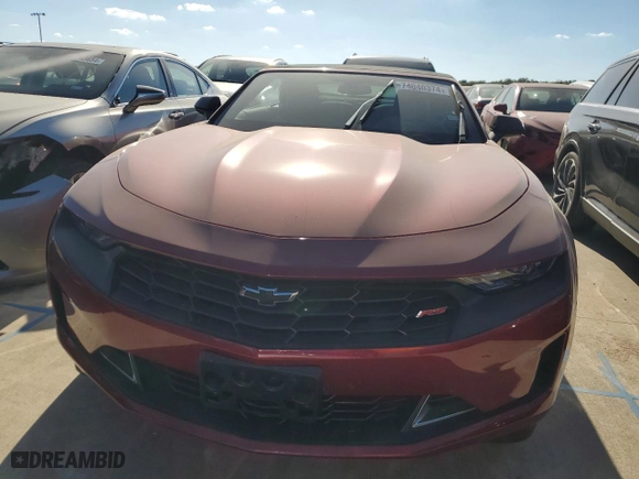 2023 Chevrolet Camaro 2LT with VIN 1G1FD3DS2P0137536, listed as a Copart auction lot 74040374 with 6,603 mi miles and Salvage Title. Bid and sale history available at carsss.com. Image 5.