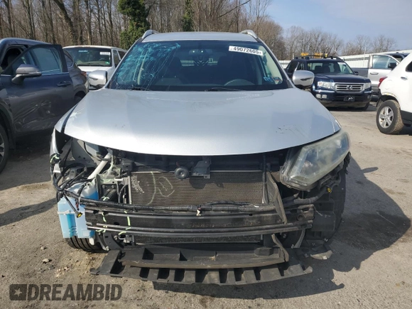 2016 Nissan Rogue SV with VIN 5N1AT2MT4GC774381, listed as a Copart auction lot 49072605 with 119,261 mi miles and Salvage Title. Bid and sale history available at carsss.com. Image 5.