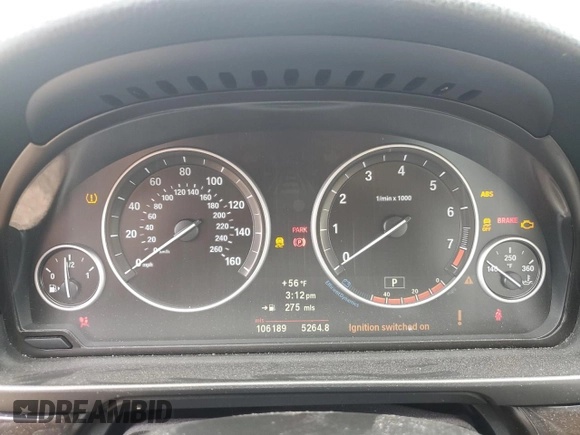 2013 BMW 5 Series 528i xDrive z VIN WBAXH5C59DD112318, wystawiony jako Copart lot #57650125 z przebiegiem 106 189 mil mil oraz Szkoda całkowita • Salvage title. Historia ofert i sprzedaży dostępna na DreamBid. Obrazek 9.