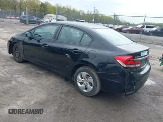 2014 Honda Civic Sedan LX with VIN 2HGFB2F57EH548259, listed as a IAAI auction lot 42025763 with 179,382 mi miles. Bid and sale history available at carsss.com. Image 3.