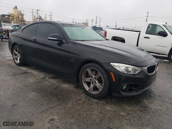 2015 BMW 4 Series 428i with VIN WBA3N7C53FK223884, listed as a Copart auction lot 44138705 with 108,348 mi miles and Salvage Title. Bid and sale history available at carsss.com. Image 4.