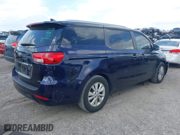 2018 Kia Sedona LX with VIN KNDMB5C14J6402504, listed as a IAAI auction lot 41682858 with 93,396 mi miles. Bid and sale history available at carsss.com. Image 4.