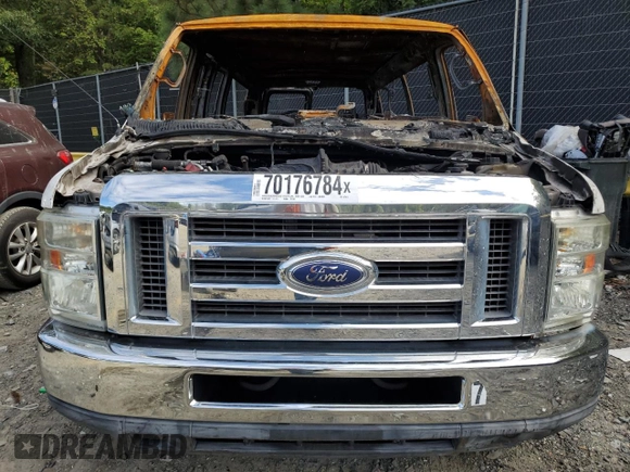2011 Ford Econoline Passenger XL with VIN 1FBNE3BL5BDA78418, listed as a Copart auction lot 70176784 with Not Provided miles and Salvage Title. Bid and sale history available at DreamBid. Image 5.