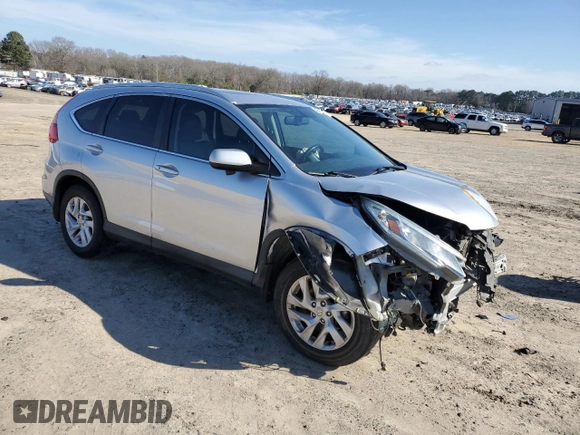 2015 Honda CR-V EX-L with VIN 2HKRM4H74FH705495, listed as a Copart auction lot 43537685 with Not Provided miles and Salvage Title. Bid and sale history available at carsss.com. Image 4.