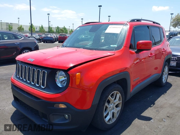 2018 Jeep Renegade Altitude z VIN ZACCJABB5JPJ54842, wystawiony jako IAAI lot #42400858 z przebiegiem 29 440 mil mil oraz . Historia ofert i sprzedaży dostępna na DreamBid. Obrazek 2.