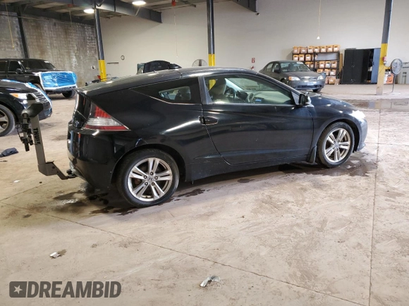 2012 Honda CR-Z EX with VIN JHMZF1D6XCS003649, listed as a Copart auction lot 51978735 with 159,010 mi miles and Salvage Title. Bid and sale history available at carsss.com. Image 3.
