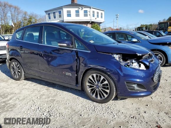 2017 Ford C-Max Energi Titanium with VIN 1FADP5FU3HL108567, listed as a Copart auction lot 74708223 with 45,269 mi miles. Bid and sale history available at carsss.com. Image 4.
