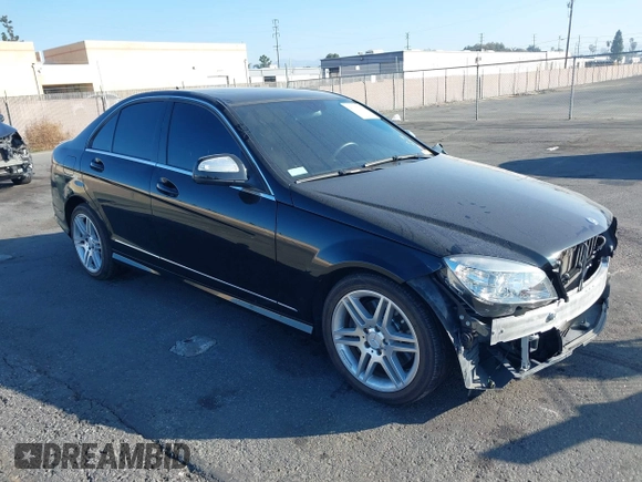 2009 Mercedes-Benz C-Class 3.5L Sport with VIN WDDGF56XX9F212032, listed as a IAAI auction lot 41635173 with 54,565 mi miles. Bid and sale history available at carsss.com. Image 1.