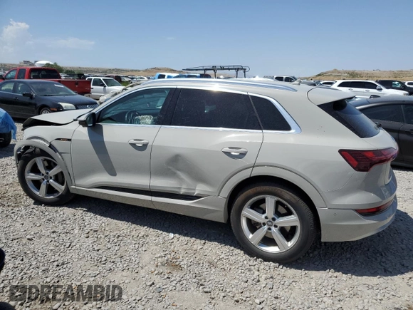 2019 Audi e-tron Premium Plus with VIN WA1LAAGE2KB024948, listed as a Copart auction lot 60459195 with 57,391 mi miles and Salvage title. Bid and sale history available at DreamBid. Image 2.