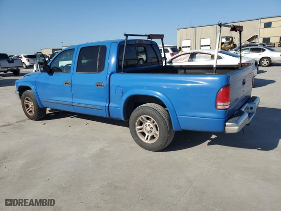 2002 Dodge Dakota SLT with VIN 1B7HL48N32S693817, listed as a Copart auction lot 52126605 with 238,782 mi miles and Salvage Title. Bid and sale history available at carsss.com. Image 2.