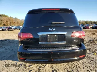 2012 Infiniti QX56 7-passenger with VIN JN8AZ2NE5C9021604, listed as a Copart auction lot 80391754 with 169,913 mi miles and Clean Title. Bid and sale history available at carsss.com. Image 6.