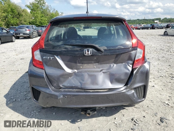 2017 Honda Fit LX with VIN 3HGGK5H51HM709973, listed as a Copart auction lot 58587945 with 62,680 mi miles and Salvage title. Bid and sale history available at DreamBid. Image 6.