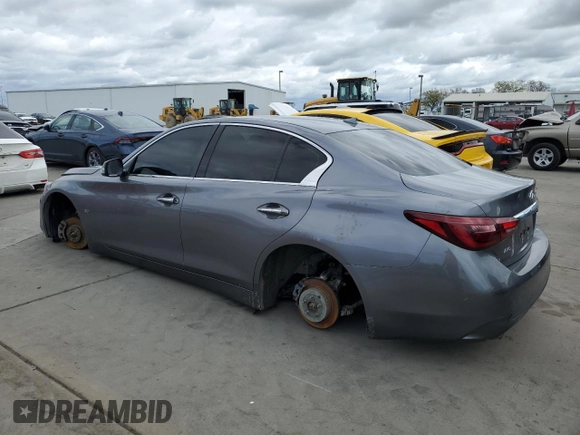 2018 Infiniti Q50 3.0t LUXE with VIN JN1EV7AR3JM610873, listed as a Copart auction lot 48164755 with 107,018 mi miles and Salvage Title. Bid and sale history available at carsss.com. Image 2.