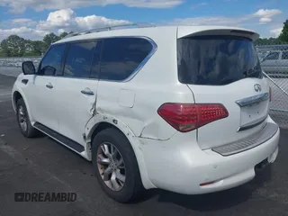 2012 Infiniti QX56 7-passenger with VIN JN8AZ2NF2C9519509, listed as a IAAI auction lot 42191986 with 190,131 mi miles and . Bid and sale history available at DreamBid. Image 3.
