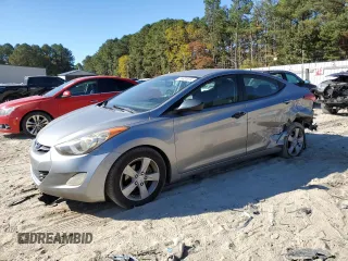2012 Hyundai Elantra Limited with VIN KMHDH4AE7CU190593, listed as a Copart auction lot 45472085 with 0 mi miles and Non Repairable. Bid and sale history available at carsss.com. Image 1.