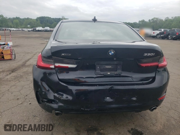 2019 BMW 3 Series 330i xDrive with VIN WBA5R7C52KAJ85867, listed as a Copart auction lot 60107965 with 68,464 mi miles and Salvage title. Bid and sale history available at DreamBid. Image 6.