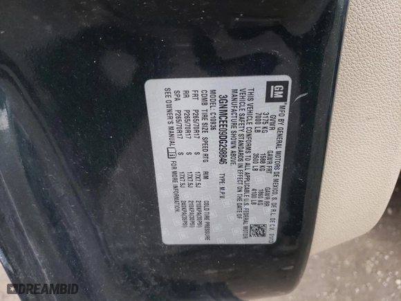 2013 Chevrolet Avalanche LS with VIN 3GNMCEE09DG298846, listed as a Copart auction lot 53091175 with 346,786 mi miles and Salvage Title. Bid and sale history available at carsss.com. Image 14.