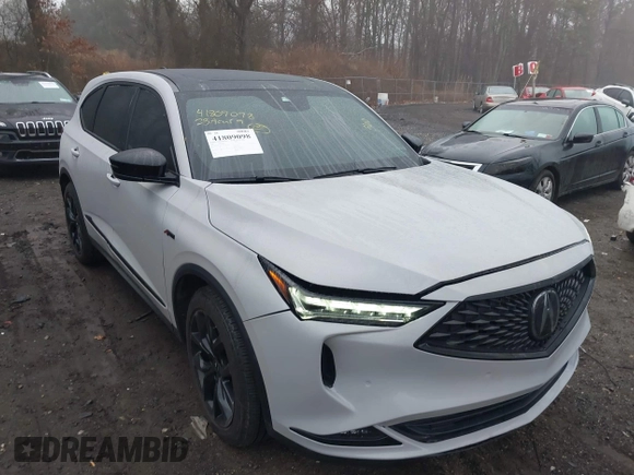 2023 Acura MDX w/A-Spec Package z VIN 5J8YE1H05PL042916, wystawiony jako IAAI lot #41809098 z przebiegiem 10 824 mil mil oraz . Historia ofert i sprzedaży dostępna na DreamBid. Obrazek 6.