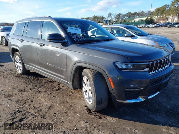 2021 Jeep Grand Cherokee Limited with VIN 1C4RJKBG6M8142905, listed as a IAAI auction lot 41576851 with 44,884 mi miles and . Bid and sale history available at DreamBid. Image 1.