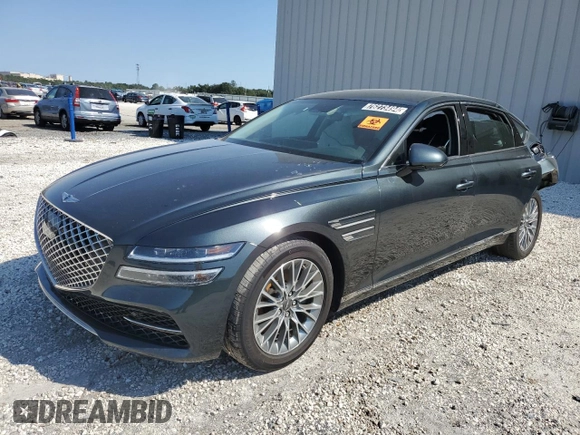 2023 Genesis G80 2.5T with VIN KMTGB4SC3PU194096, listed as a Copart auction lot 76273494 with 0 mi miles and Non Repairable. Bid and sale history available at carsss.com. Image 1.
