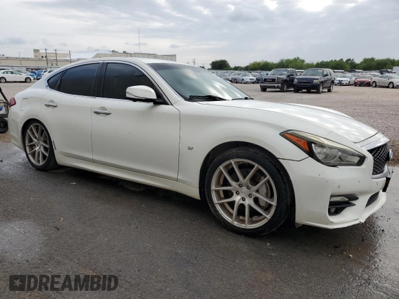 2015 Infiniti Q70 with VIN JN1BY1AP5FM542332, listed as a Copart auction lot 54433615 with 168,473 mi miles and Clean title. Bid and sale history available at DreamBid. Image 4.