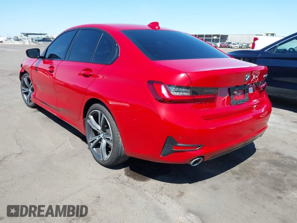 2022 BMW 3 Series 330i with VIN 3MW5R1J09N8C52274, listed as a IAAI auction lot 42052851 with 30,897 mi miles. Bid and sale history available at carsss.com. Image 3.