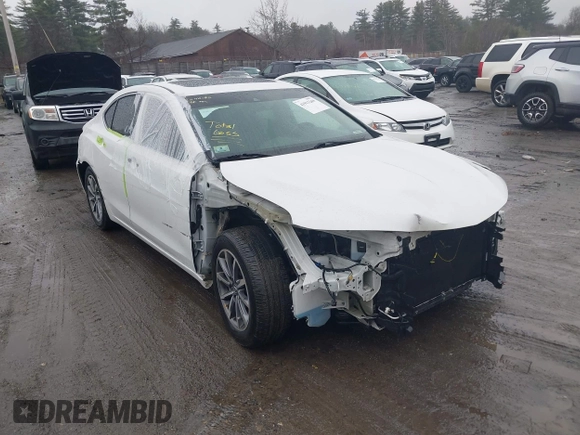 2020 Acura TLX with VIN 19UUB1F39LA009430, listed as a IAAI auction lot 41913269 with 58,306 mi miles and . Bid and sale history available at DreamBid. Image 1.